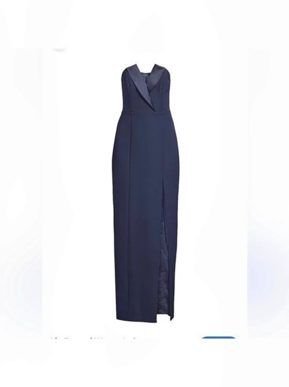 Liv Foster Crepe Strapless Column Gown